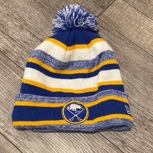 New Era Blue Buffalo Sabres Pom Beanie